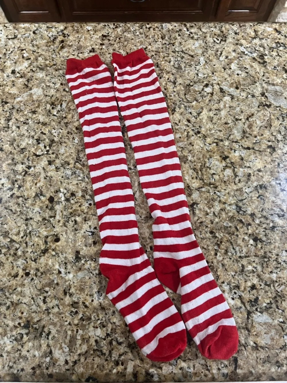 Women’s Red Blue Tutu Costume Set Striped Socks Long Sleeve | Size Medium